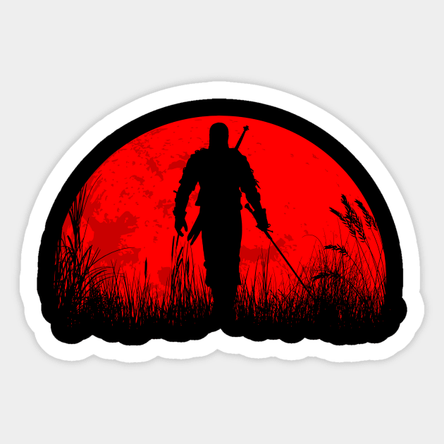 Red moon Sticker by marstonstore.cl